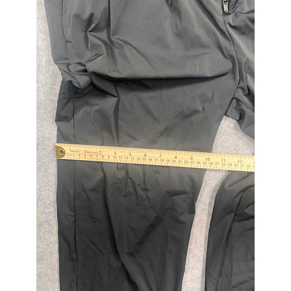 Nike Dri-FIT Wide Leg Pleated Trousers Small Black Nylon Spandex Stretch - Picture 10 of 12